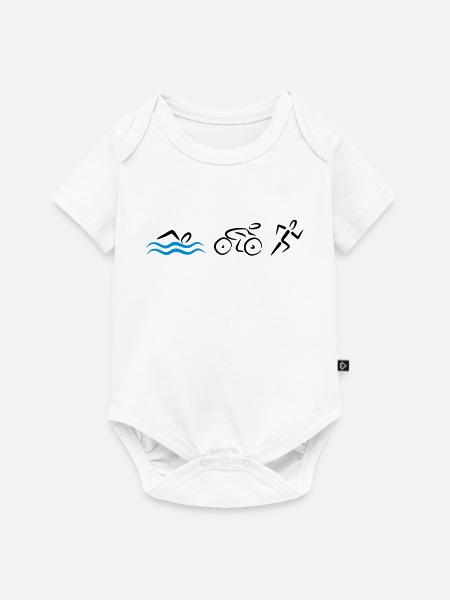 Triathlon - Baby Premium Kurzarmbody - Weiß