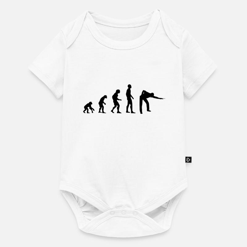 Evolution Billiard - Baby Premium Kurzarmbody - Weiß