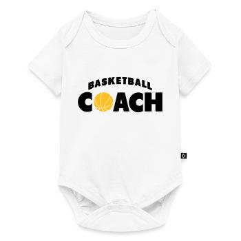 basketball coach - Body à manches courtes Premium Bébé - blanc - Devant