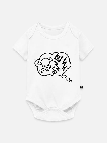 Think Bubble Angry - Baby Premium Kurzarmbody - Weiß