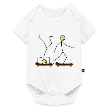 Skateboard Fun - Body à manches courtes Premium Bébé - blanc - Devant