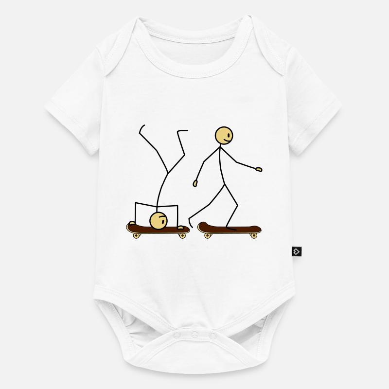 Skateboard Fun - Body à manches courtes Premium Bébé - blanc