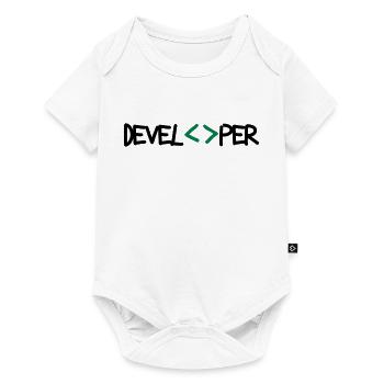 [ Developper ] - Body à manches courtes Premium Bébé - blanc - Devant