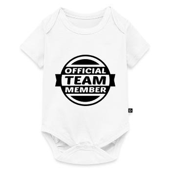 official_team_member_f1 - Body à manches courtes Premium Bébé - blanc - Devant