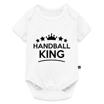 handball king stars - Body à manches courtes Premium Bébé - blanc - Devant