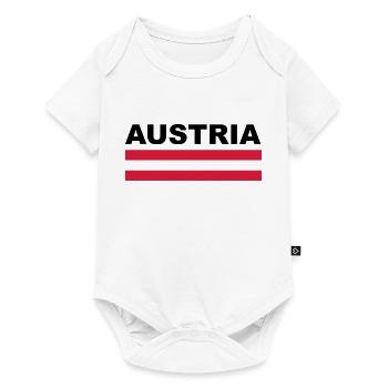 Austria Austria flag gift - Baby Premium short-sleeve bodysuit - white - Front