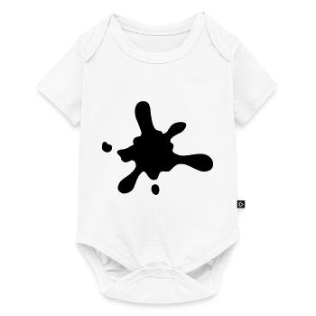 klecks_1 - Baby Premium Kurzarmbody - Weiß - Vorne
