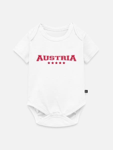 Austria Design - Baby Premium Kurzarmbody - Weiß