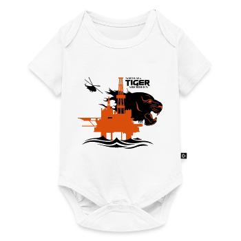 North Sea Tiger Oil Rig Platform Aberdeen - Baby Premium short-sleeve bodysuit - white - Front