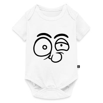 eyes nose cool professor insane crazy ges - Baby Premium short-sleeve bodysuit - white - Front
