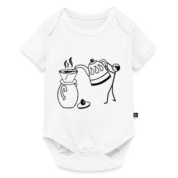 Barista - Baby Premium Kurzarmbody - Weiß - Vorne