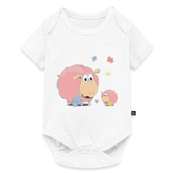 Mouton rose - Body à manches courtes Premium Bébé - blanc - Devant