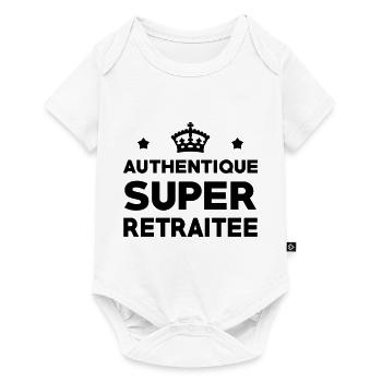 Retraite / Retraité / Retraitée / Vintage Travail - Body à manches courtes Premium Bébé - blanc - Devant