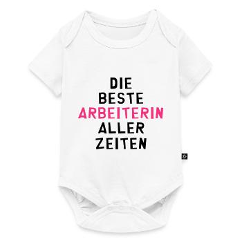 Arbeiter - Arbeiterin - Arbeit - Gewerkschaft - Baby Premium Kurzarmbody - Weiß - Vorne
