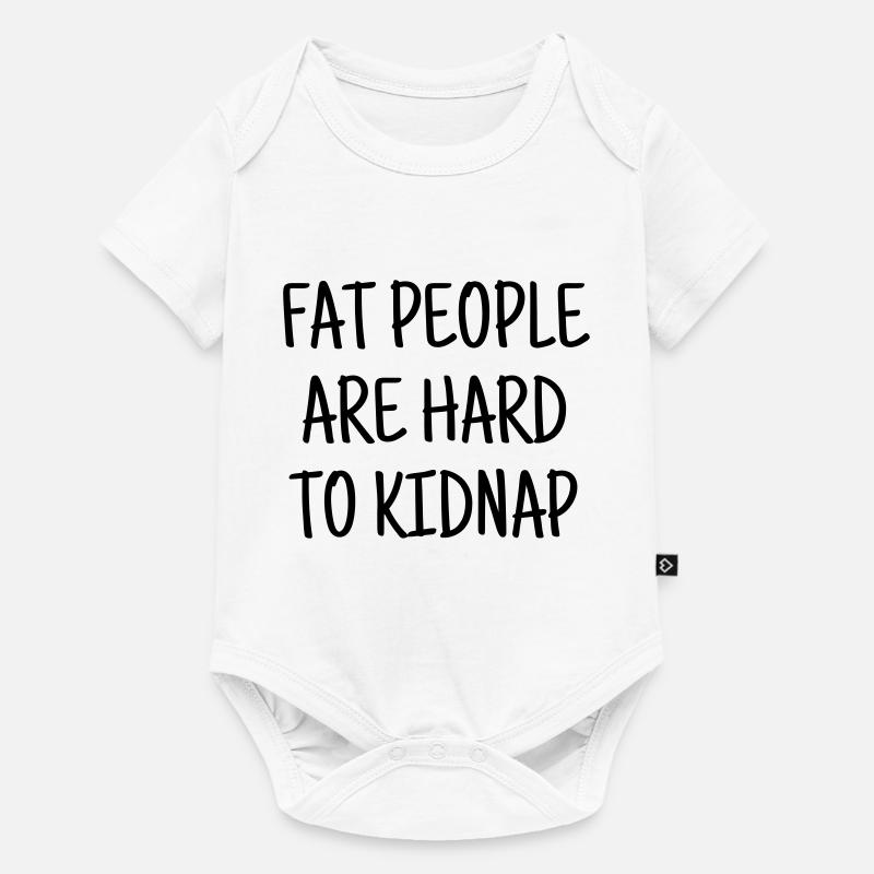 Gros / Grosse / Humour / Kilo / Drôle - Body à manches courtes Premium Bébé - blanc