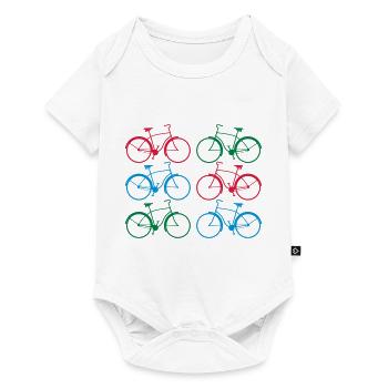 bikes - Baby Premium Kurzarmbody - Weiß - Vorne