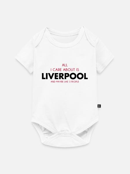 all i care about is liverpool - Baby Premium short-sleeve bodysuit - white