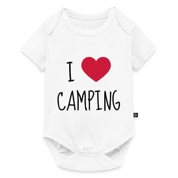 Camping Camper Campeur Tente Zelt Tent - Baby Premium short-sleeve bodysuit - white - Front