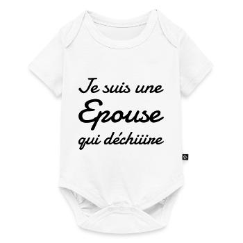 Epoux Mari Mariage Femme Wedding Amour Love - Baby Premium short-sleeve bodysuit - white - Front
