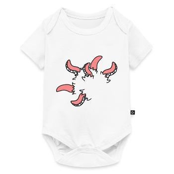 Monster octopus squid tentacles break free - Baby Premium short-sleeve bodysuit - white - Front