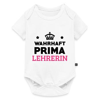 School Teacher Schule Lehrerin Ecole Prof Lehrer - Baby Premium short-sleeve bodysuit - white - Front