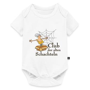 vom Grafikdesigner--Club der alten Schachteln - Baby Premium Kurzarmbody - Weiß - Vorne