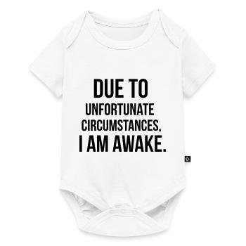 I am awake - Baby Premium short-sleeve bodysuit - white - Front