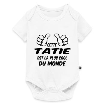 Tonton / Tata / Parrain / Marraine / Tante / Oncle - Body à manches courtes Premium Bébé - blanc - Devant