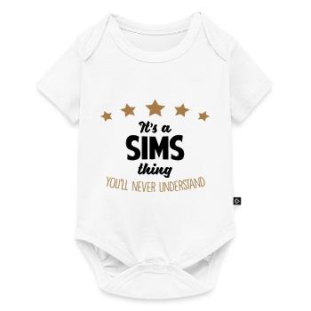 It's a sims name thing stars never unders - Baby Premium short-sleeve bodysuit - white - Front