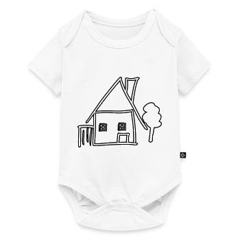 maison - Body à manches courtes Premium Bébé - blanc - Devant