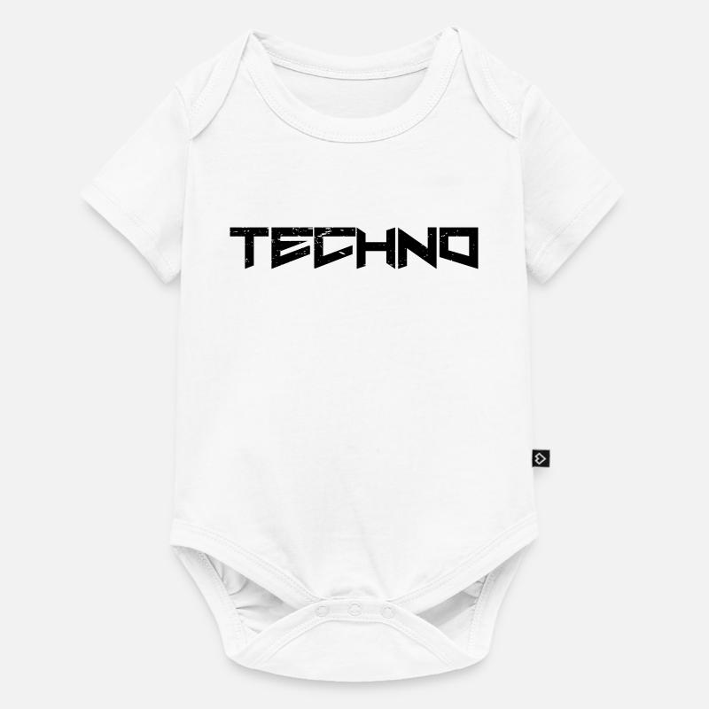 Techno - Body à manches courtes Premium Bébé - blanc