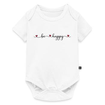 be happy - Baby Premium short-sleeve bodysuit - white - Front