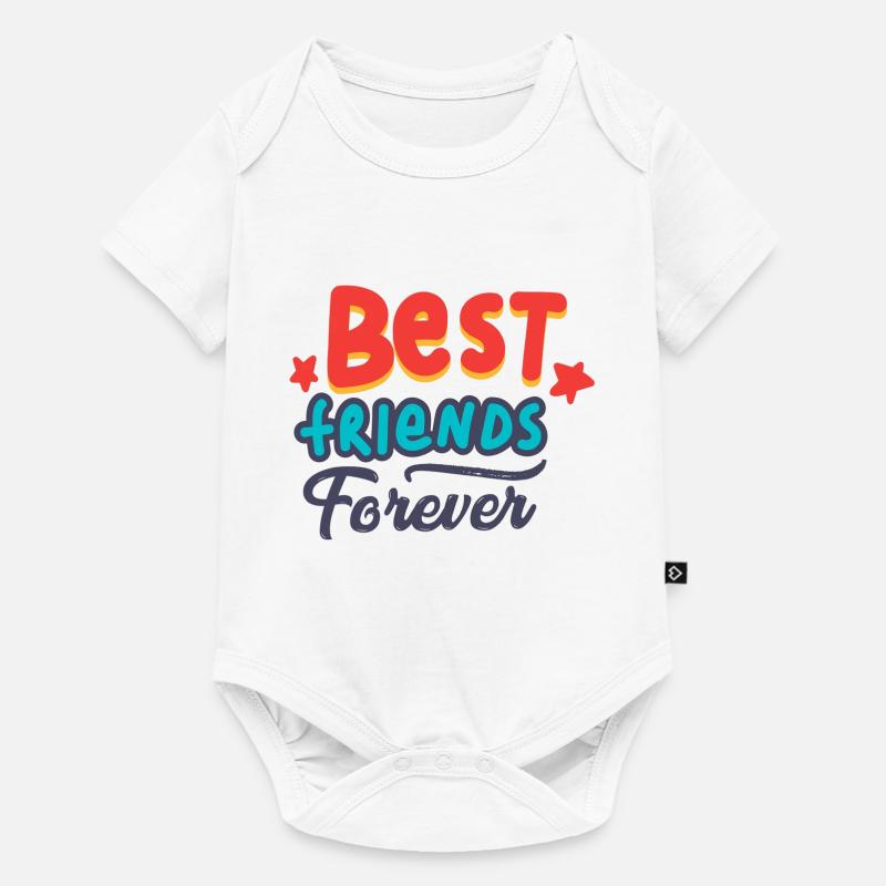 Beste Freunde - Baby Premium Kurzarmbody - Weiß