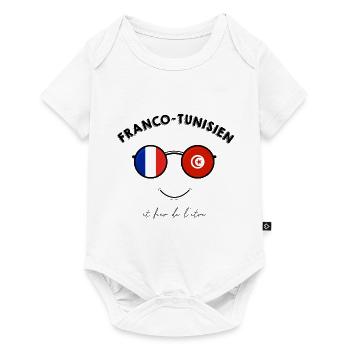 Franco-tunisien et fier de l'être - Body à manches courtes Premium Bébé - blanc - Devant