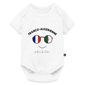 Franco-algérienne et fière de l'être - Body à manches courtes Premium Bébé - blanc - Devant
