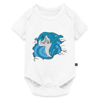 Shark / Requin - Body à manches courtes Premium Bébé - blanc - Devant