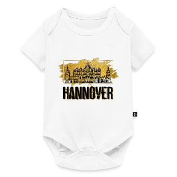 Hannover Germany Skyline City Home Gold - Baby Premium short-sleeve bodysuit - white - Front