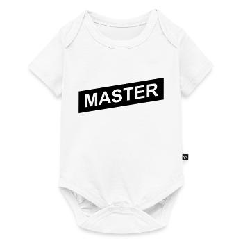 master black up - Body à manches courtes Premium Bébé - blanc - Devant