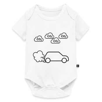 Co2 Emission Design - Baby Premium short-sleeve bodysuit - white - Front