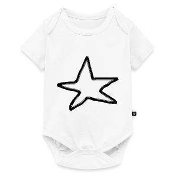 Étoiles Paillettes Starlette Vecteur Dessiné 1 - Body à manches courtes Premium Bébé - blanc - Devant
