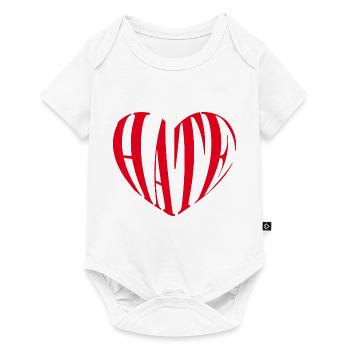 Heart Hate Anti Valentine's Day Humor Single - Baby Premium short-sleeve bodysuit - white - Front