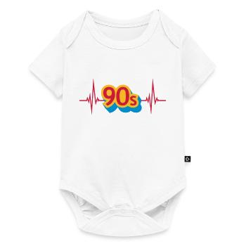 Pouls d’enfant des années 90 - Body à manches courtes Premium Bébé - blanc - Devant