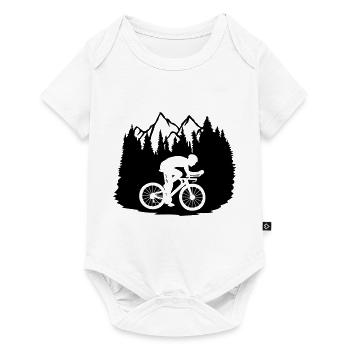 Nature Bicycle Rider - Baby Premium short-sleeve bodysuit - white - Front