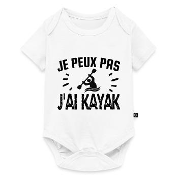 je peux pas j'ai kayak - Body à manches courtes Premium Bébé - blanc - Devant
