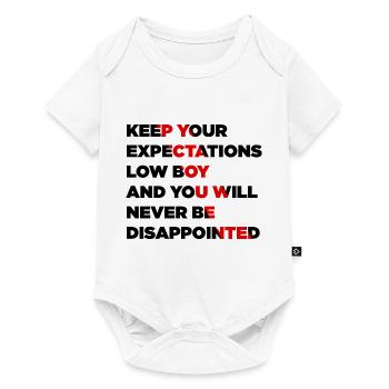 Gaming Experiences - Expectations Boy - Baby Premium Kurzarmbody - Weiß - Vorne