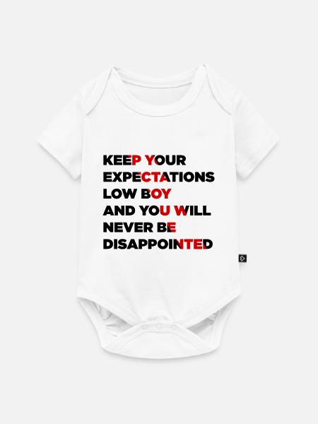 Gaming Experiences - Expectations Boy - Baby Premium Kurzarmbody - Weiß