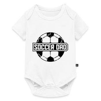 Sports Logo Soccer Papa - Body à manches courtes Premium Bébé - blanc - Devant