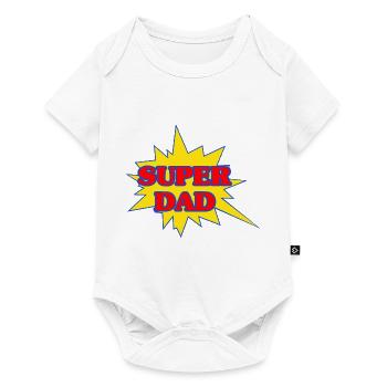 Super Dad - Baby Premium short-sleeve bodysuit - white - Front