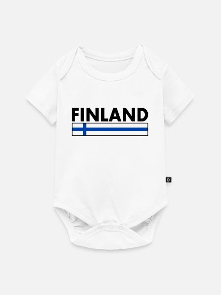 FINNLAND - Baby Premium Kurzarmbody - Weiß