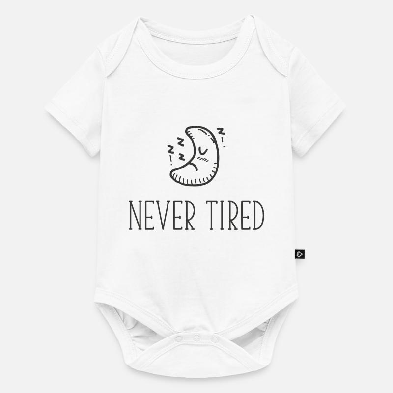 Jamais fatigué Moon zzz - Body à manches courtes Premium Bébé - blanc